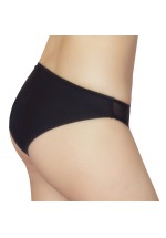 Mesh Jacquard Briefs Knickers - Black 3248